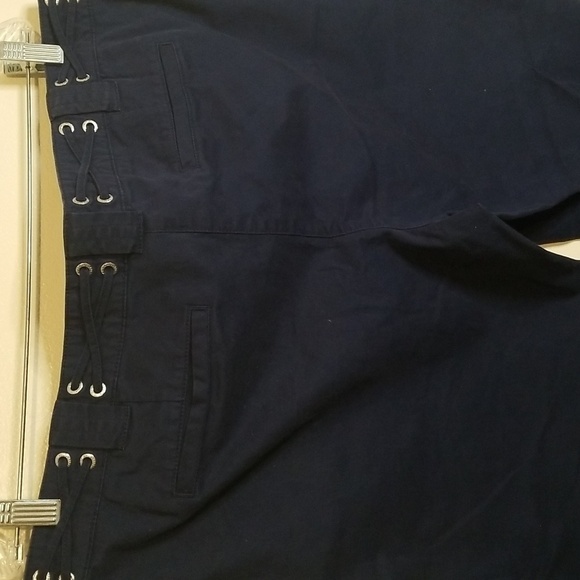 Nautica Women’s navy Blue Pants Career Work trousers size 16 grommet accents EUC - Picture 5 of 5
